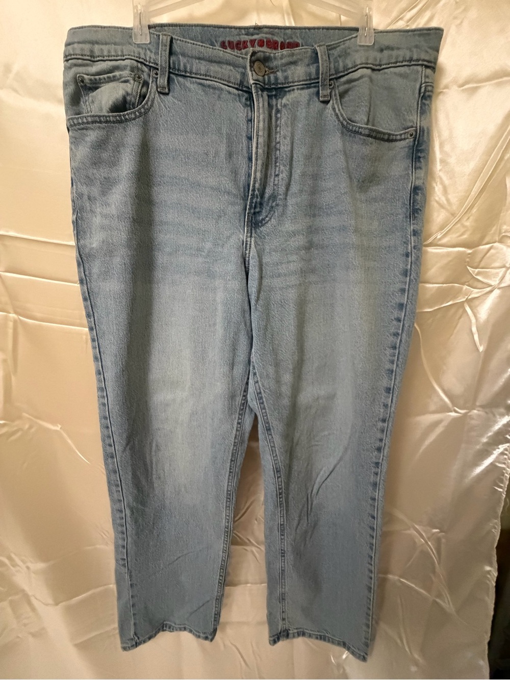 Lucky Brand Lil’ Maggie Light Wash Jeans Women’s Relaxed Straight Leg Denim sz14